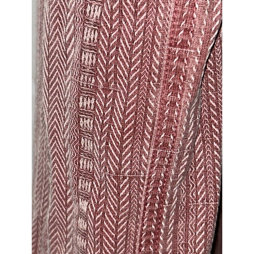 100% Silk Casual Short Sleeve Button Up XL  Johnston & Murphy Mens’s Red Design - Picture 6 of 10